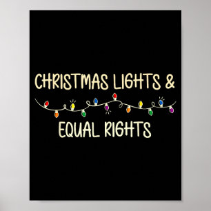Retro Holiday Lights & Reproductive Rights Xma Poster