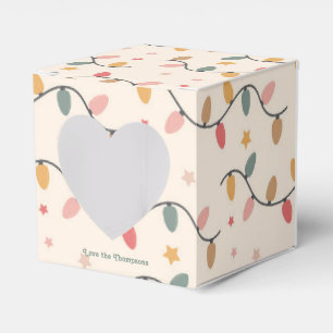 Retro Holiday Lights Christmas Holiday Favour Box