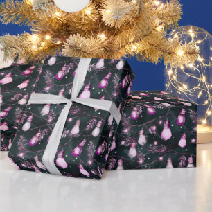 Retro Holiday Lights Fun Cute Modern Christmas Wrapping Paper