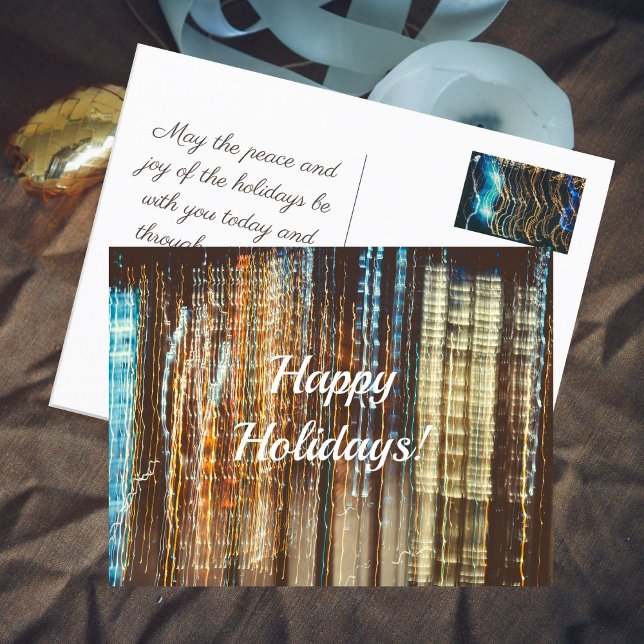 Retro holiday lights postcard (Creator Uploaded)