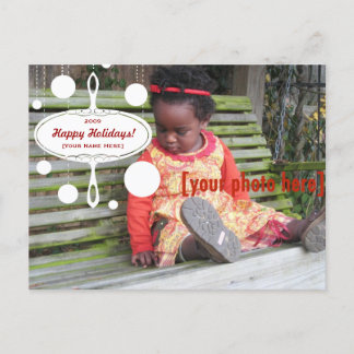 Retro Holiday Ornament - updated Postcard