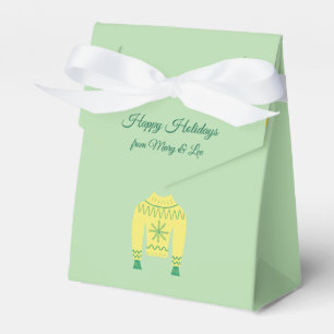Retro Holiday Ugly Sweater Christmas Party Favour Box