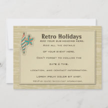 Retro Holidays [7x5 Invitation]