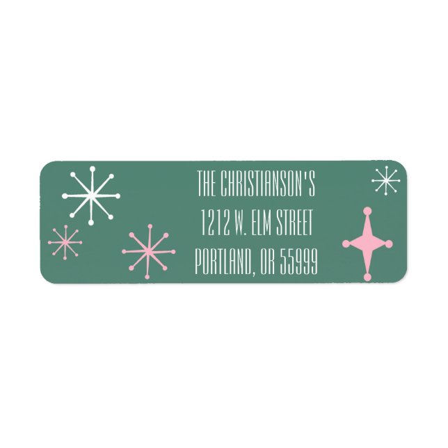 Retro Holidays address labels (Front)