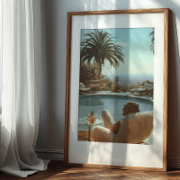 Retro Hollywood Glamour: Poolside with a View