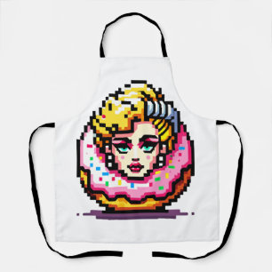 Retro Hollywood Icon - Pixel Art Pop Culture Apron