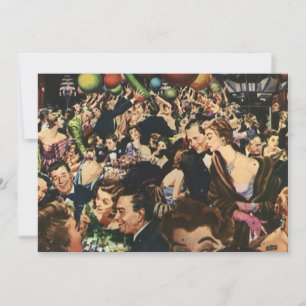 Retro Hollywood Theme Adult Happy Birthday Party Invitation