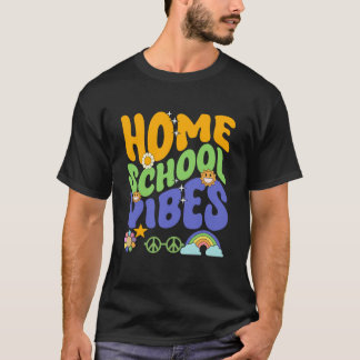 Retro Homeschool Quotes Homeschool Mum Teacher Edu T-Shirt
