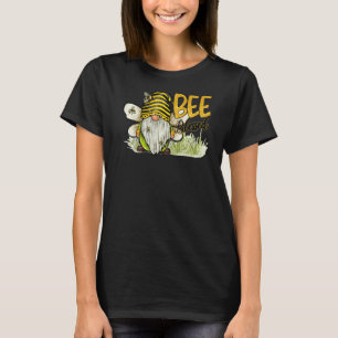 Retro Honey Bee Gnome Bee Blessed Kindness Inspira T-Shirt