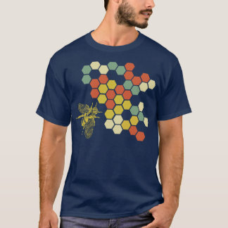 Retro Honeycomb Beekeeper T-Shirt