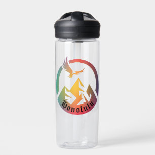 Retro Honolulu Hike Sunset Water Bottle