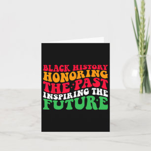 Retro Honouring Past Inspiring Future Men Women Bl Card