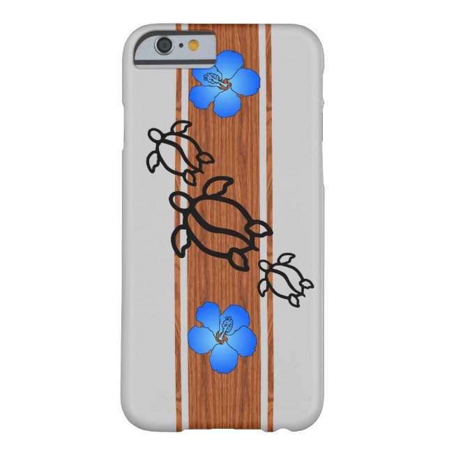 Retro Honu Surfboard Case-Mate iPhone Case (Back)