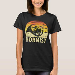 Retro Hornist For French Horn Player2 T-Shirt