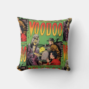 Retro Horror Comic Book Decorative Throw Pillows