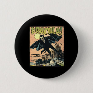 Retro Horror Movie Monster Vampire Vintage Hallowe 6 Cm Round Badge