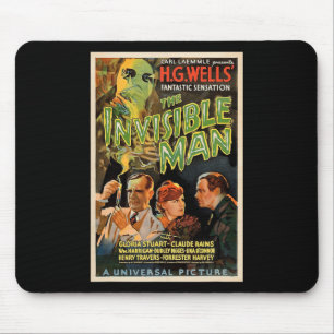 Retro Horror Movie S Monsters Halloween Mouse Pad