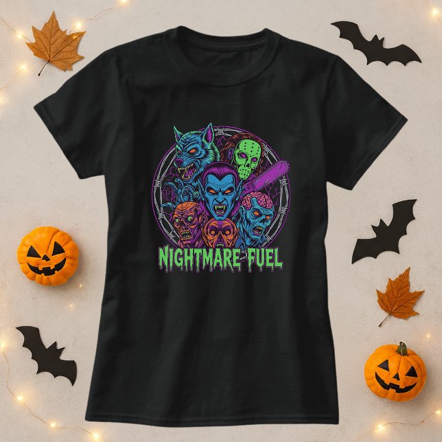 Retro Horror Nightmare Gift for Monster Fans T-Shirt (Creator Uploaded)