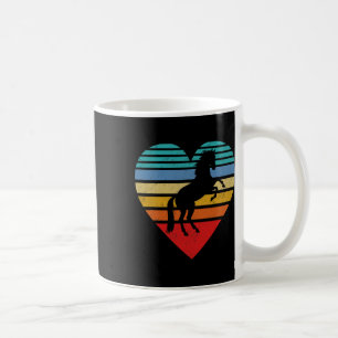 Retro Horse Heart Animal Love Coffee Mug