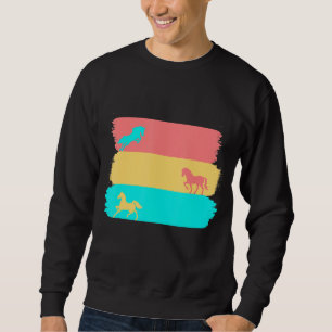 Retro Horse Lover Equestrian Fan Sweatshirt