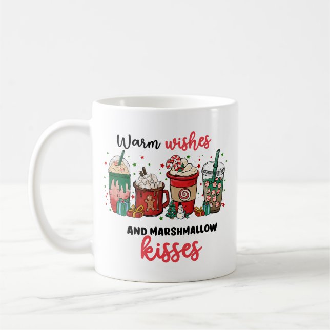 Retro Hot Chocoa Chocolate Christmas Mug (Left)