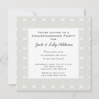 Retro Housewarming Invitation - Silver