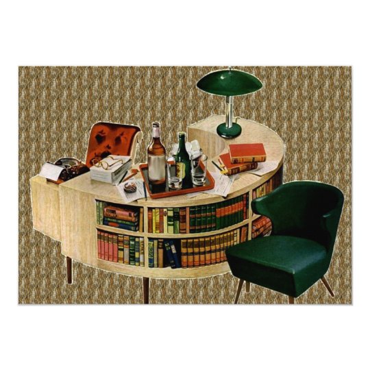 Retro Housewarming Party Card