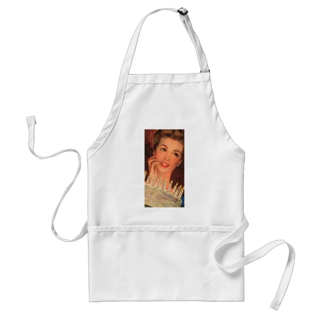 Retro Housewife Birthday Standard Apron (Front)
