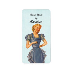 Retro Housewife Brings You Goodies Label