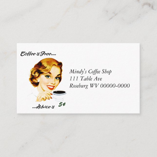 Retro Housewife Coffee and Advice (Front)