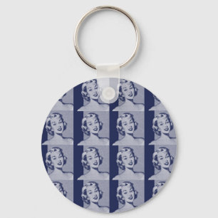 Retro Housewife Key Ring