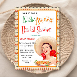 Retro Housewife Mexican Bridal Shower Invitation