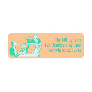 Retro Housewife Return Address Label