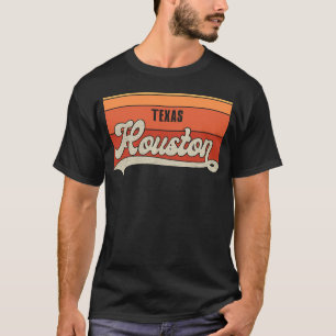 Retro Houston Texas Houston Strong Vintage Stripes T-Shirt
