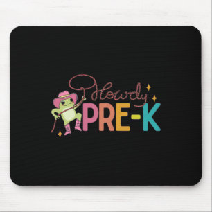Retro Howdy Pre-k Funny Frog Preschool Teacher Wes Mouse Pad