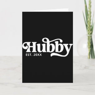 Retro Hubby Wifey Matching Groovy Personalised T S Card