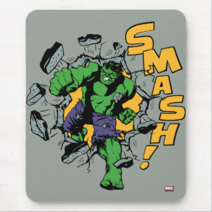 Retro Hulk Smash! Mouse Pad