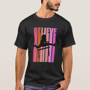Retro Hurdling Athletic Female Womens Girls Motiva T-Shirt