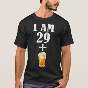 Retro I Am 29 Plus 1 Beer 30 Years Old 30th Birthd T-Shirt