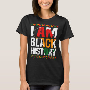 Retro I Am Black History Month African American Pr T-Shirt