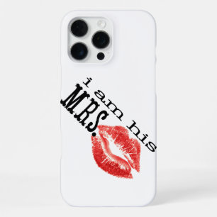 Retro I am His Mrs. Red Lips iPhone Case