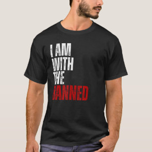 Retro I am With The Banned Books  Bookworm T-Shirt