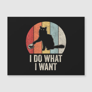 Retro I Do What I Want Cat Shirt Cat Lover Owner G