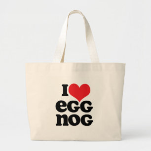 Retro I Love Egg Nog Tote Bag