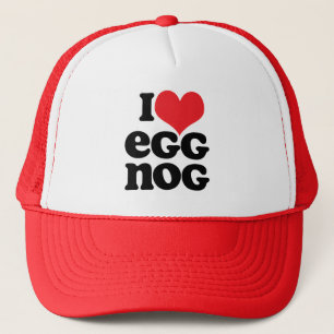 Retro I Love Egg Nog Trucker Hat