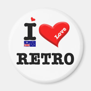 RETRO - I Love Magnet