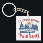 Retro I Need A Good Paddling Kayaking Kayaker Key Ring<br><div class="desc">We all love being in the outdoors. This Retro I Need A Good Paddling Kayaking Kayaker design is excellent for the person who loves the water and wants to take a break from the city. This also makes a great gift for the kayakers, canoe and kayak lovers to paddle with...</div>
