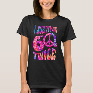 Retro I SURVIVED My SIXTIES TWICE 70th Birthday 60 T-Shirt