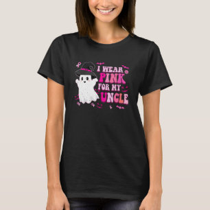 Retro I Wear Pink For My Uncle Halloween Cute Pink T-Shirt