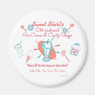 Retro Ice Cream & Candy Shoppe Magnet